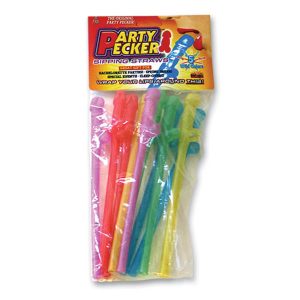 Party Pecker Sipping Straws