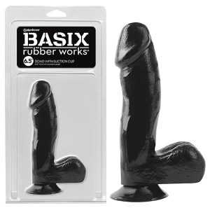 Basix Rubber Works 6.5'' Dong With Suction Cup