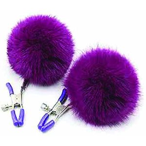 Sexy AF - Clamp Couture Purple Puff Balls