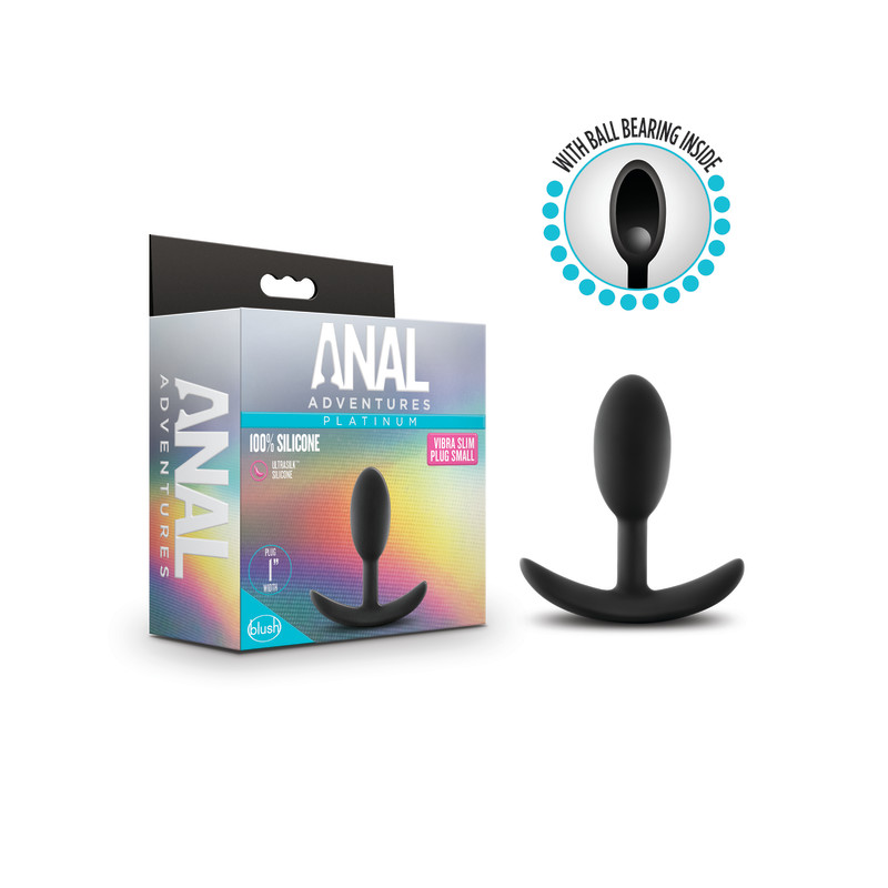 Anal Adventures Platinum Vibra Slim Plug