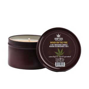 Hemp Seed 3-In-1 Massage Candle - Wood On The Fire
