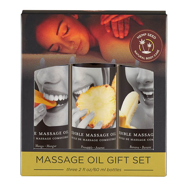Edible Tropical Massage Oil Trio