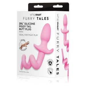 WhipSmart Furry Tales 3.5 Inch Silicone Piggy Tail Butt Plug