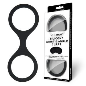 WhipSmart Silicone Wrist & Ankle Cuffs - Black