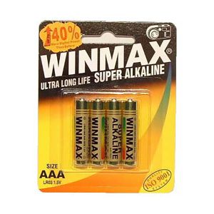 Winmax AAA Super Alkaline Batteries