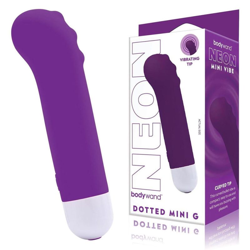 Bodywand Neon Dotted Mini G - Neon Purple