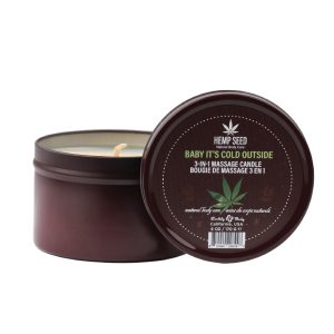 Hemp Seed 3-In-1 Massage Candle - Baby It's Cold Outside