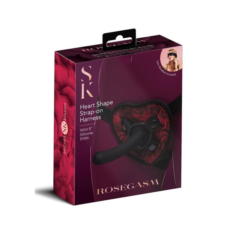 Secret Kisses ROSEGASM STRAP-ON HARNESS with Dildo