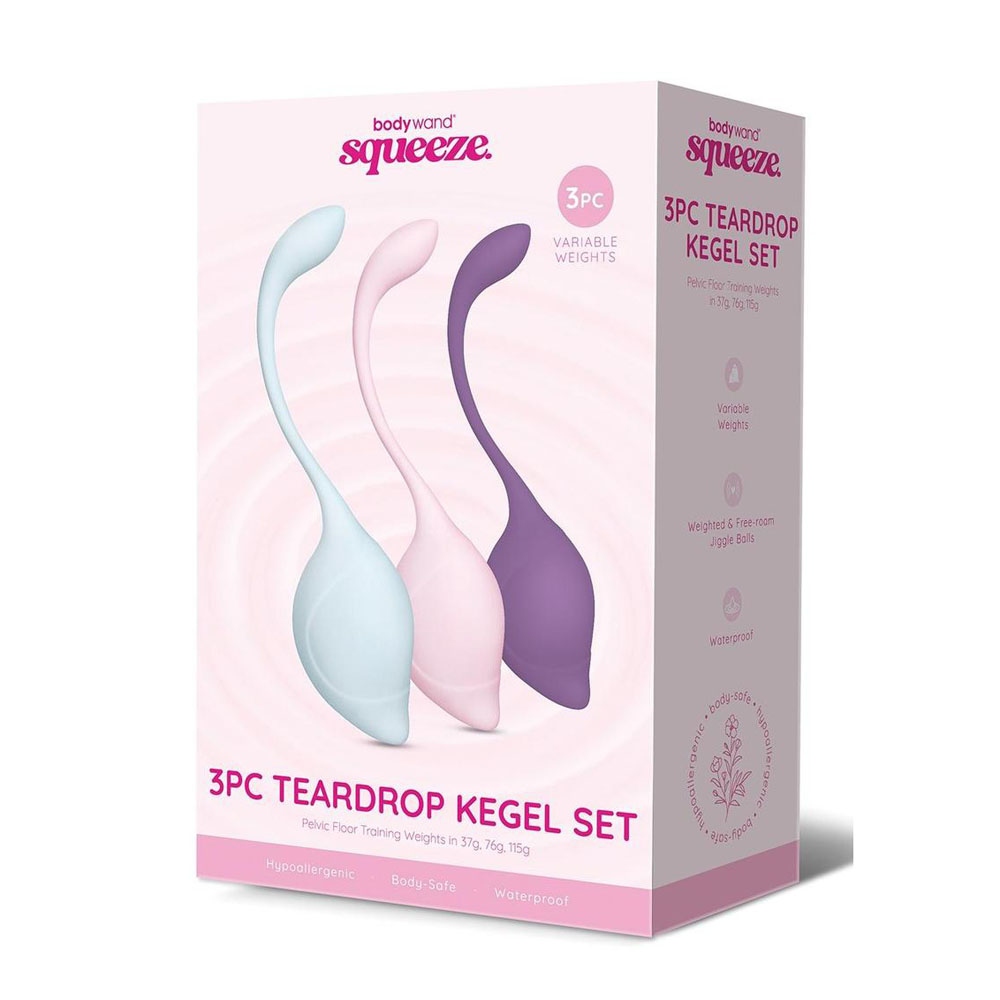 Bodywand Squeeze 3pc Teardrop Kegel Set